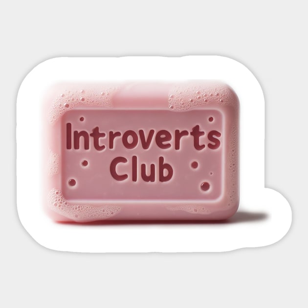 Introverts club Sticker by valsevent